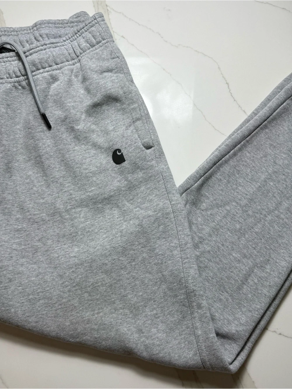 Carhartt Men’s Light Gray Logo Joggers